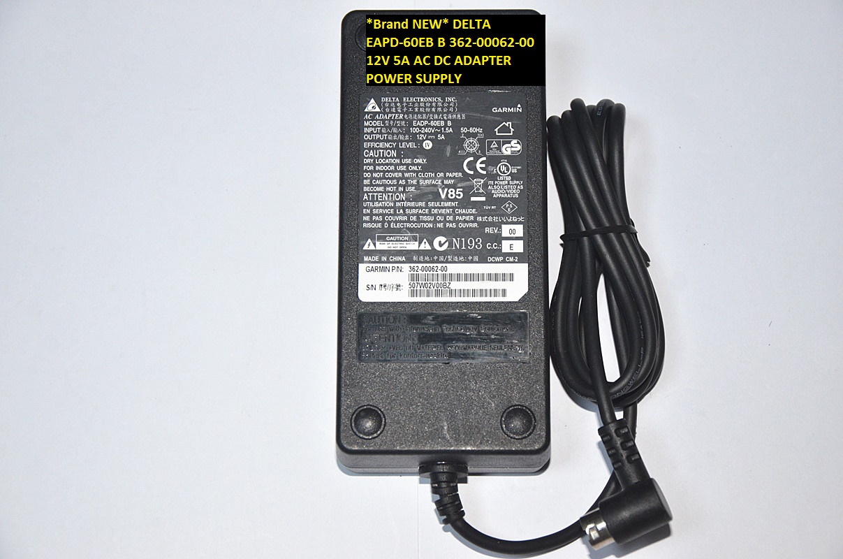 *Brand NEW* DELTA 12V 5A AC100-240V AC DC ADAPTER 4pin 362-00062-00 EAPD-60EB B POWER SUPPLY